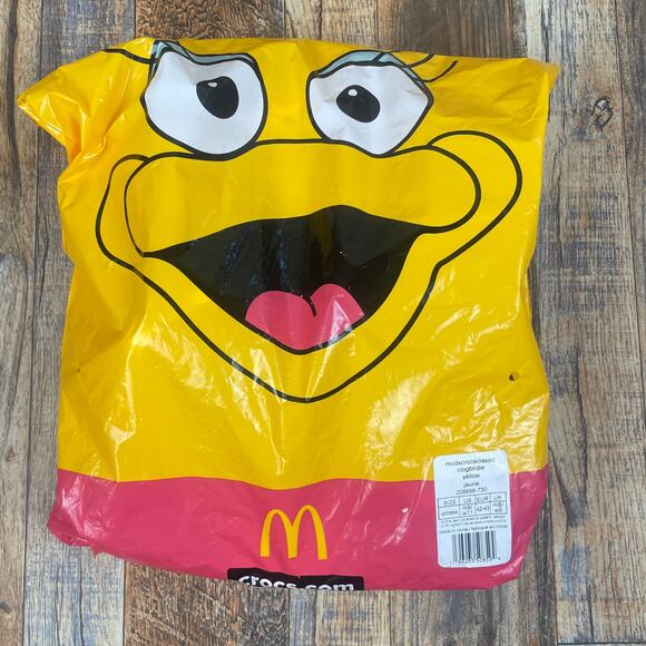 Crocs X McDonald's Adult Unisex M9/W11 Yellow Birdie Classic Clog - Picture 14 of 16